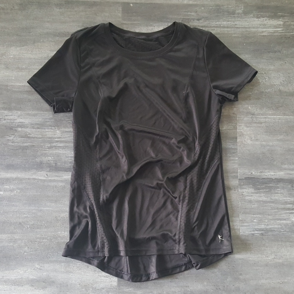 Black Danskin Dri Fit Short Sleeve